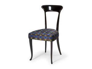 Art.190 chair, Chaise de style classique en hêtre avec siège rembourré