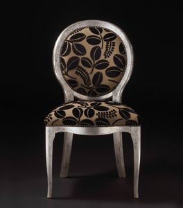 Art. 19928, Chaise en bois, avec dossier rond, style classique