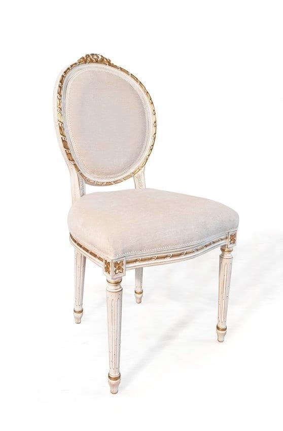 Art. 514, Chaise classique de luxe, de style Louis XVI, pour la chambre livinng