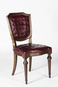 Art. 600/B, Chaise de luxe en cuir de veau, de style classique