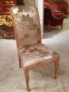 Chaise 1265, Chaise sculpte avec revtement floral