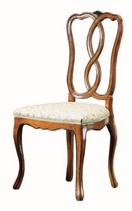 Modigliani RA.0987, Chaise en noyer, de style '800, pour les salles  manger classiques