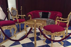 Venezia Living room, Luxe salon classique avec finition  la feuille d'or