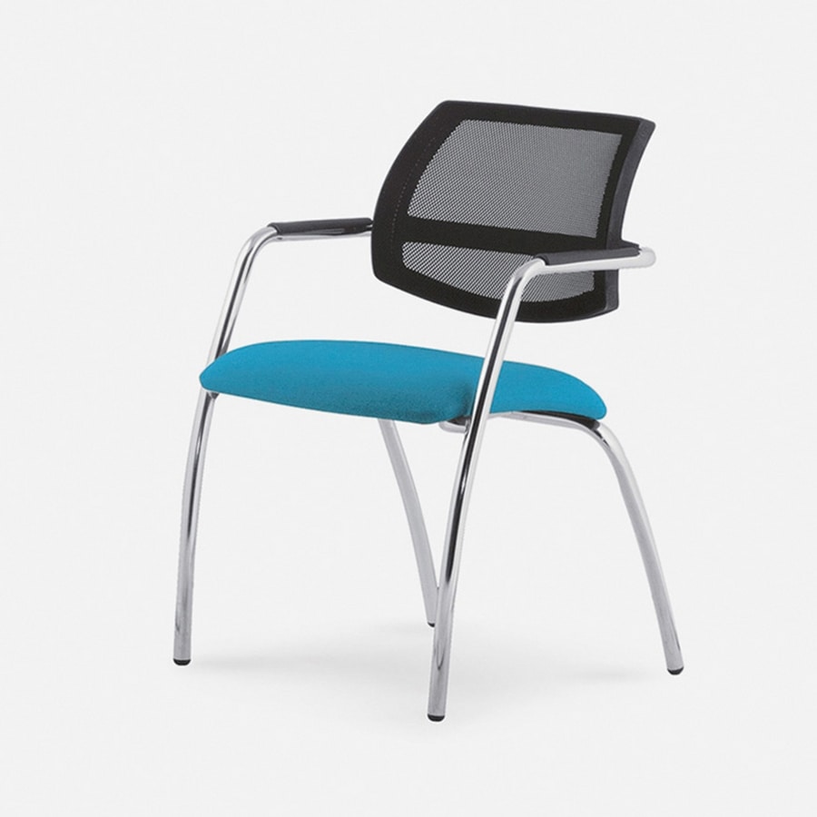 Flash Furniture Chaise empilable en plastique avec base traîneau