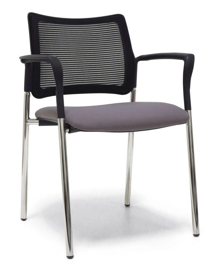Chaise sur poutre en tissu assise/dossier mousse confortable