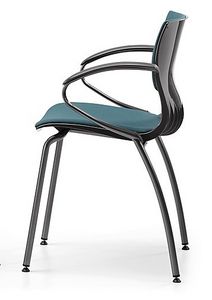 WEBBY 339 S, Nylon et chaise en mtal, assise, pour la confrence