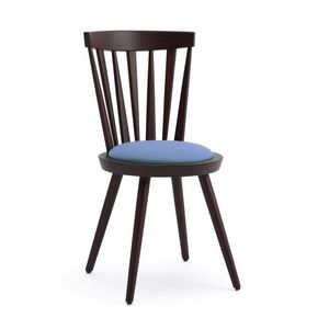 Itura 1, Chaise en bois avec dossier à lattes verticales