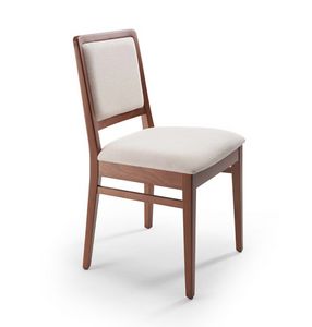 Giada, Chaise en bois aux formes arrondies