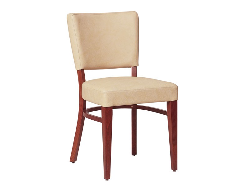 Marsiglia/S, Chaise en bois pour le salon, avec assise et dossier