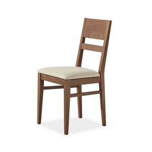 Dana, Chaise en bois, assise avec rembourrage