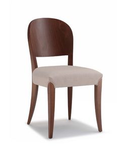 Squero, Chaise en bois avec assise rembourr�e
