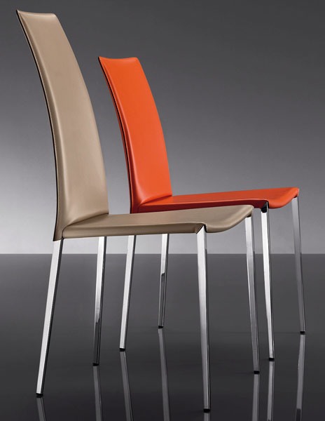 ART. 252 MISS, Cuir rembourrés chaises, style moderne, pour Hôtel