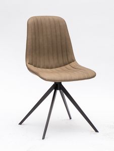 Art. 255 Cinquecento, Chaise rembourre en similicuir, avec surpiqre en verit