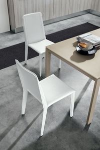 BASTIA SE612, De fibres de cuir reconstitu couvert chaise, dans un style moderne
