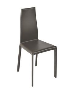 Easy, Chaise moderne, revtement en cuir, adapt  la fois l'ameublement rsidentiel et professionnel