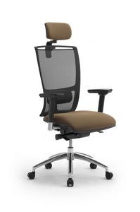 Cometa, Chaise de bureau avec appui-tte, dossier en maille