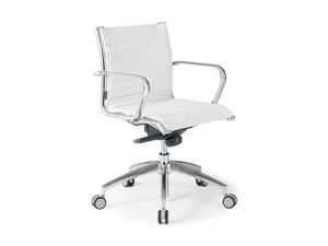 Origami IN executive 70120M, Chaise de bureau en cuir avec structure en acier chromé