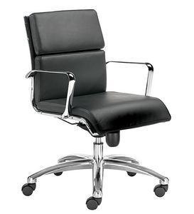 Teknik-C medium, Chaise de direction avec coussins en cuir, pour les bureaux prsidentiels