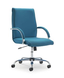 UF 584 / B, Fauteuils avec la base de chrome et des roues