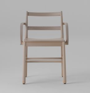 ART. 0020-LE-AR JULIE, Chaise en bois avec accoudoirs