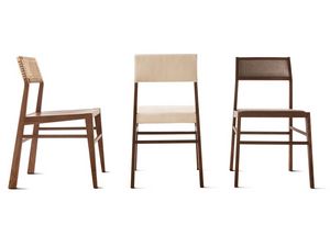 Aruba chaise, Chaise minimale, en bois, assise et dossier personnalisable