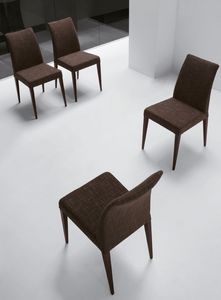 Matrix LG TS, Chaise rembourre avec jambes peintes, pour la maison et htels