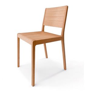 Esse R/VS, Chaise design en bois massif, des bords arrondis