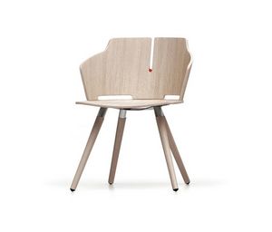 PRIMA PR2, Bois chaise design pour la communaut, pour les espaces publics