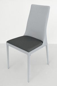 Clery 653/659, Chaise avec structure en mtal, recouvert de faux cuir