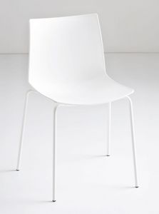 Kanvas NA, Chaise design avec pieds métalliques, pour l'usage de contrat