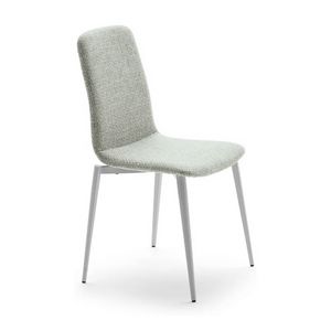 Light 03215, Chaise empilable en m�tal, rembourr�e, aux lignes essentielles