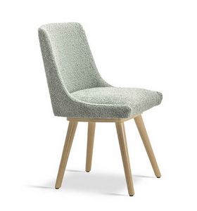 Kelava, Chaise moderne en bois, rembourre