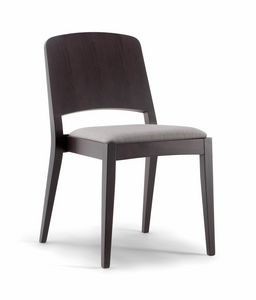 KYOTO SIDE CHAIR 047 S, Chaise au dynamisme gracieux