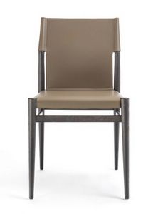 Ledermann chaise 10.0600, Chaise en bois de frne et cuir