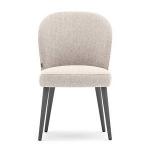 Rose 03016L, Chaise rembourr�e avec pieds en bois massif