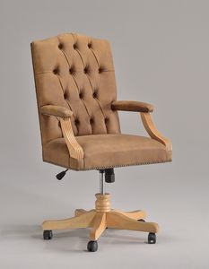 ANTU' office 8222A, Pivotant chaise sur roulettes, pour les bureaux de style classique
