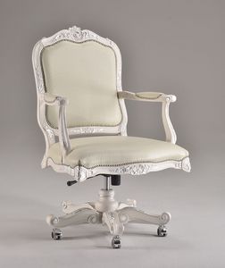 EVITA OFFICE Chaises pivotants 8532A, Chaise de bureau prsidentiel, luxe classique, avec des roues