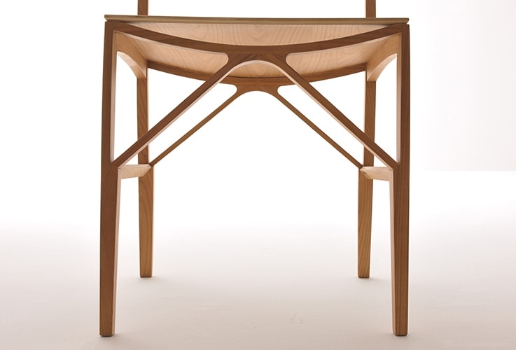 Celeste 5196/F, Chaise en bois de frêne massif