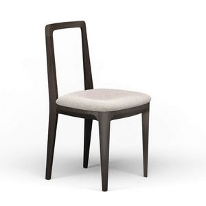 Venaria, Chaise en bois massif avec assise rembourr�e non amovible