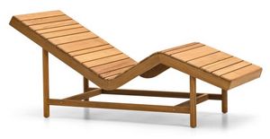 Barcode relax chaise, Relax chaise avec des lattes en bois, idal pour sauna