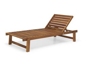 Lit de plage DB, Lit pour plages et spas, en bois d'iroko