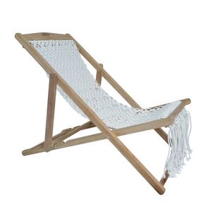 Macram 0507 K04, Transat de plage avec tissage macram