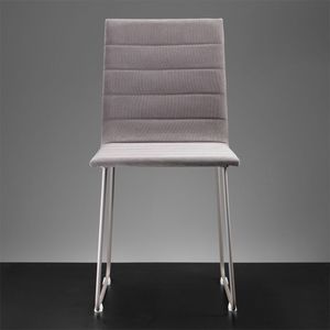 ART. 303/SL CELINE, chaise en mtal rembourr pour pub, cuir ou tissu chaise domicile