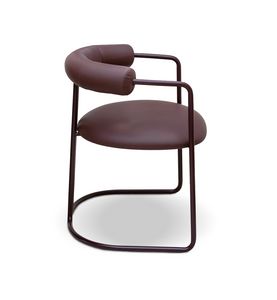 Itaca chaise, Chaise rembourr�e, avec structure en acier courb�
