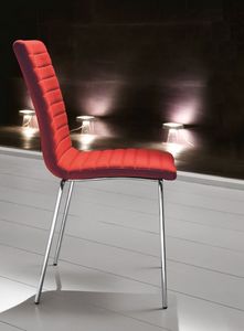 Krono S, Mtal rembourr chaise, couvrant avec coutures Horizontal