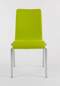 Mendola 07/1, Chaise confortable pour les bars, structure en aluminium, anatomique