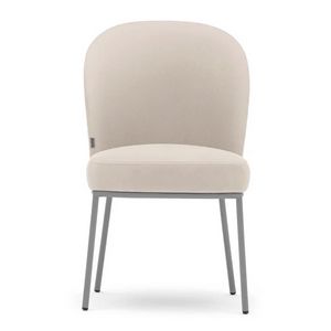 Rose 03916L, Chaise en m�tal rembourr�e, id�ale pour un usage contractuel