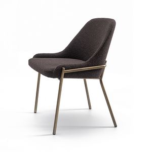 Stelvio Trend, Chaise moderne et élégante, pieds en métal