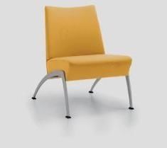 VIVA 461, Chaise rembourre avec jambes idales pour les zones d'attente mtalliques