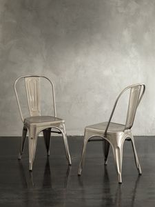 Art. 069 Route 66 chaire, Silla de metal apilable en estilo vintage